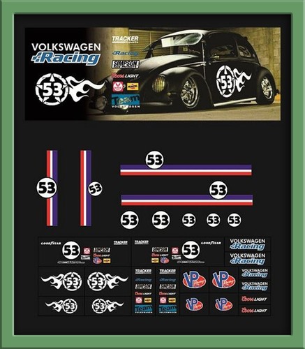 Universal Water Slide 1:64 White Toner Decals for Diecast, Hot Wheels, MatchBox - Picture 122 of 267