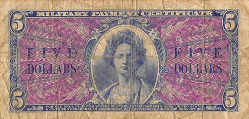 USA / MPC $1 1952 Series 521 Plate # 49 Scarce Circulated Banknote ZAA - Picture 2 of 2
