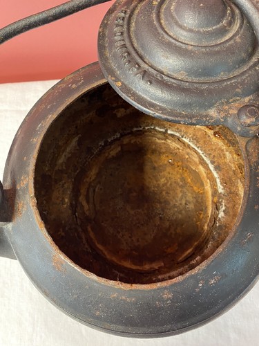 ORR Painter & Co Cast Iron Tea Kettle Teapot Size 8 Antique Decorative Kitchen - Picture 4 of 13