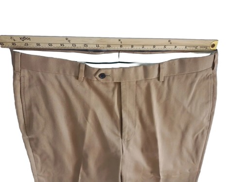 Brooks Brothers Herren Country Club Bundfaltenhose 38 W x L32 Khaki Braun Baumwolle - Bild 9 von 14