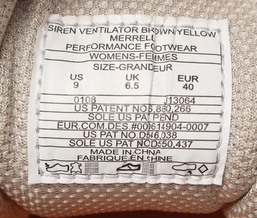 Merrell Siren Ventilator Damen Wanderschuhe Gr. 9 Vibram braun/gelb #J13064 - Bild 11 von 11