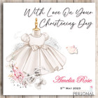 Girls Christening Card Personalised Goddaughter Daughter Granddaughter Niece