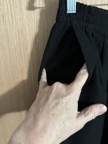 Pantalones Free People Nuevos con Etiquetas Negros Maritza Cullote Pierna Ancha, Venta al por menor $128, Talla Mediana - Imagen 7 de 17