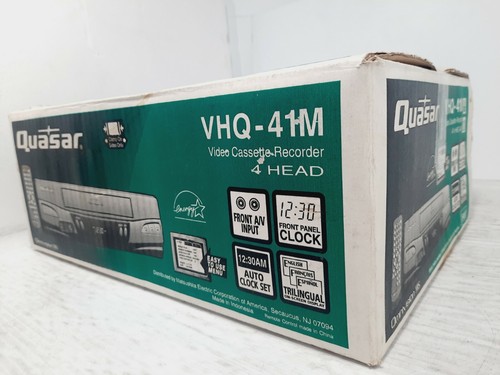NEW IN BOX Panasonic Quasar VHQ-41M VCR VHS 4 ●●Never Used●● - Picture 3 of 12