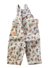 NOS Vtg Healthetex corduroy Overalls 12 Mos Indians Cowboys 70s 80s