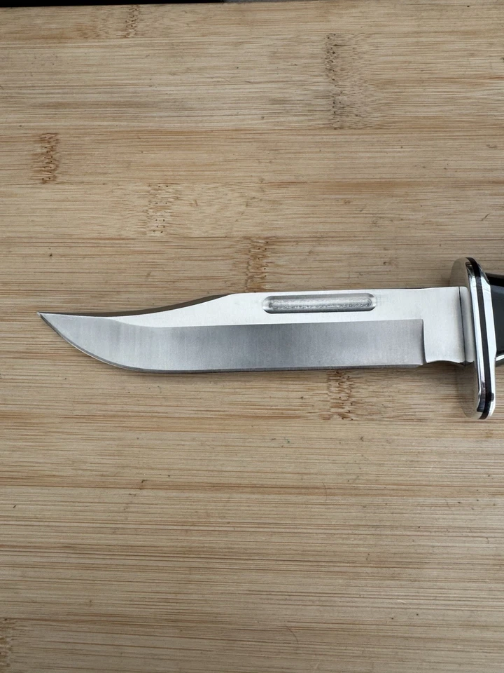 2016 Buck ножи 119 фиксированное лезвие нож США с кожаными ножнами новый из старых запасов - Изображение 3 из 4