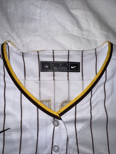 San Diego Padres Jackson Merrill ALL STITCHED REPLICA WOMENS MEDIUM - Picture 2 of 6