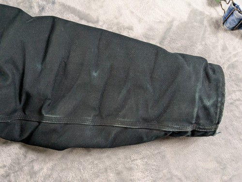 Vintage Carhartt Artic Jacket Men 2XLT Black Duck Quilted Cord Collar Barn LESEN - Bild 15 von 24