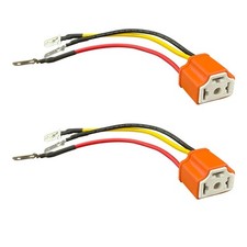 H4 HB2 9003 Headlight Socket Pigtail 2PCS 16AWG Ceramic Wire Connector