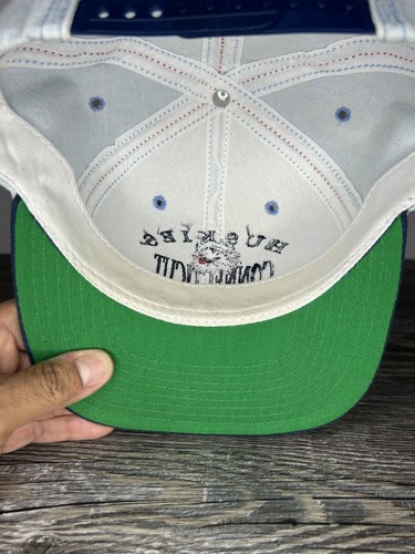 Vintage 80's 1984 The Game UCon Huskies Denim Pinstripe Snapback Hat RARE - Picture 5 of 9