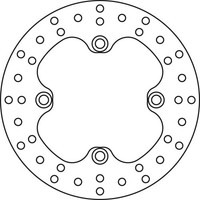 TRW Bremsscheibe (FüR: Honda XR 250 R ME06 88-95 Hinten )