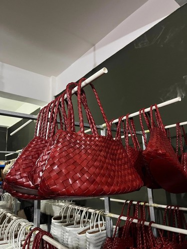 Italian Leather Woven Hobo Bag | Full Grain Summer basket-style weave Bag | Hand - Bild 89 von 112
