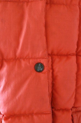 Giacca piumino vintage anni 60 70 Eddie Bauer bottoni a pressione USA *RARO ARANCIONE* - Foto 3 di 7