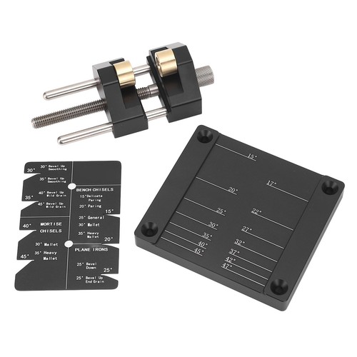 Chisel Sharpening Jig Kit Honing Guide System Woodworking Plane Aluminum Alloy - Picture 6 of 22