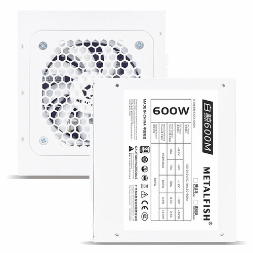 Full-Modular SFX-500W 600W PSU 80Plus Bronze White Power Supply For Mini ITX - 第 3/18 張圖片