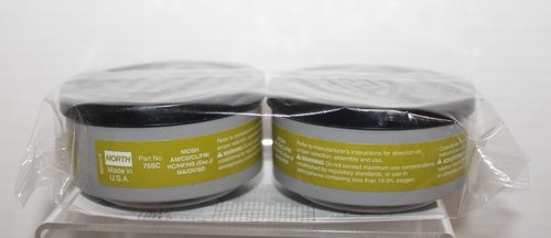 North 75SC Respirator Filter Cartridge AM/CD/CL/FM/HC/HF/HS(esc)/MA/OV/SD 2-Pack - Picture 2 of 3