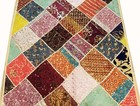 ANNIVERSARY GIFT 40" VINTAGE RICH SARI BEADED ART DÉCOR WALL HANGING TAPESTRY