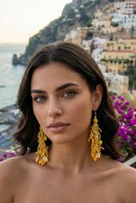 Antica Sartoria 2026 Lemon Pierced Earrings Nwt