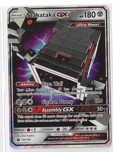 Stakataka-GX - 102/168 Ultra Rare Celestial Storm NM Pokemon TCG
