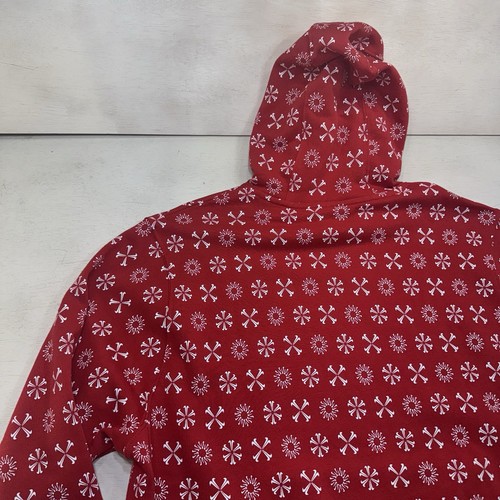 Nike Men Red Fleece Geometric AOP Hoodie Size XL - Picture 16 of 18