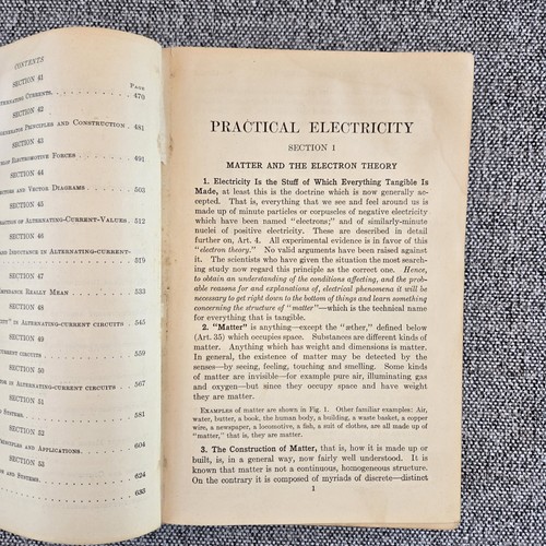 Antique Practical Electricity Book First Edition Terrell Croft 1917 Hardcover - Picture 11 of 20