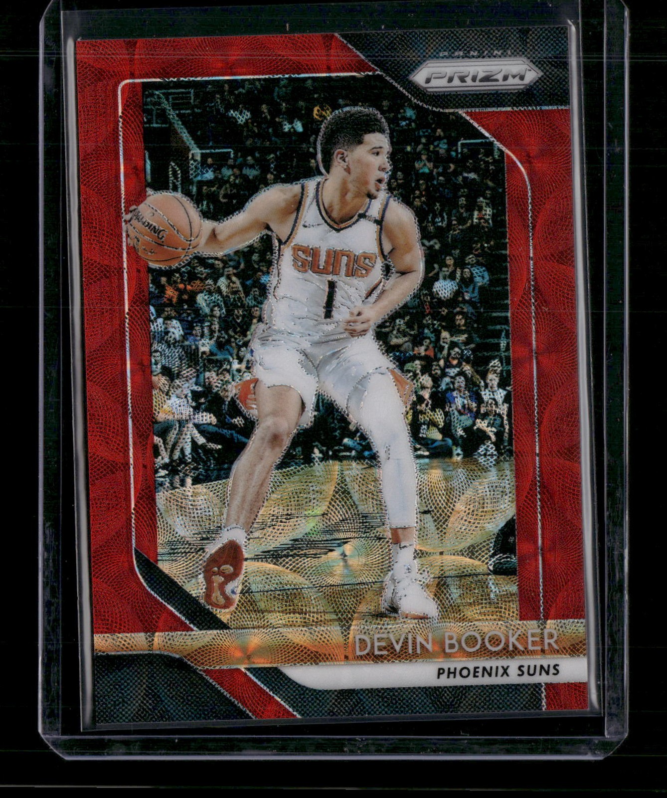 2018-19 Panini Prizm #11 Devin Booker Prizms Choice Red 56/88 AB