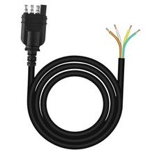 4 Pin Trailer Wiring Harness 3FT, 16 AWG 4 Way Flat Trailer 16AWG-3FT No Female