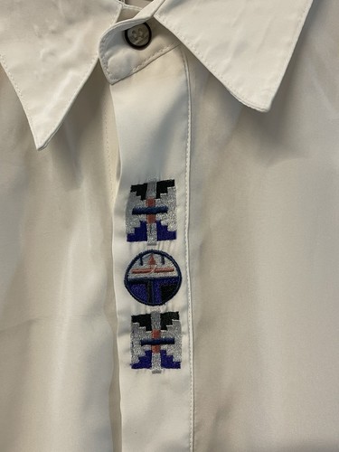 Bugatchi Uomo Men's Shirt Size XL Button Up Embroidered White Long Sleeve - Picture 4 of 19