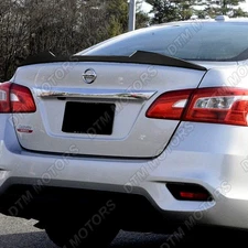 For 13-19 Nissan Sentra V-Style Carbon Painted Rear Trunk Spoiler Wing W-Power