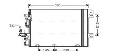 AVA Aircon Condenser OL5366D for OPEL ASTRA (2004) 1.8 VVT ECOTEC etc