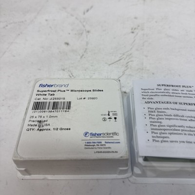 Fisherbrand Superfrost Plus Microscope Slides Extended Frost- 1'' Wide