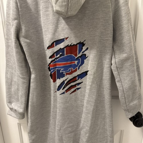 Buffalo Bills NFL Long Zip Up Hooded Loungewear Team Logo Size L - Bild 6 von 8