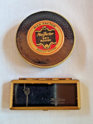 Max Factor Makeup Vintage 1930's Eye Brow And Rouge