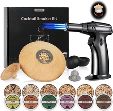 Whiskey Smoker kit with Torch,including 6 wood chips and Ice Ball Mold,Old