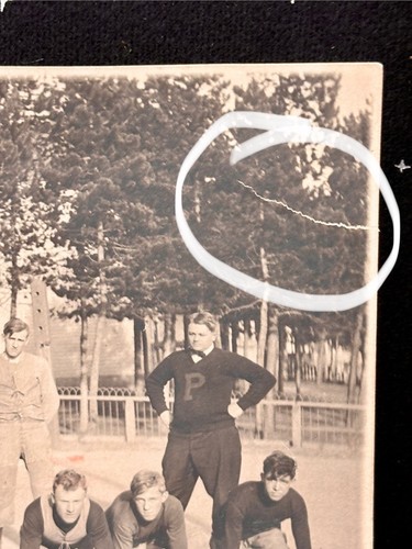 Antikes altes Foto 1910 Fußball Meisterliga schwarz-weiß 7,5"x6" - Bild 6 von 7