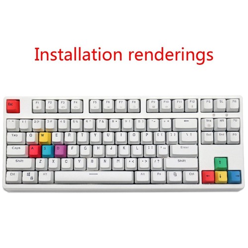 PBT Keycaps Keycap ESC, Touches Fléchées, W , A , S , D pour Mécanique - Afbeelding 3 van 7
