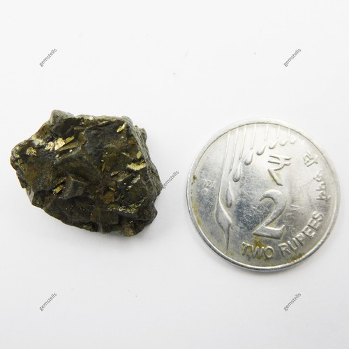 CERTIFIED Natural Pyrite 119 Ct Golden Raw Rough Perfect Loose Gemstone - Picture 5 of 7
