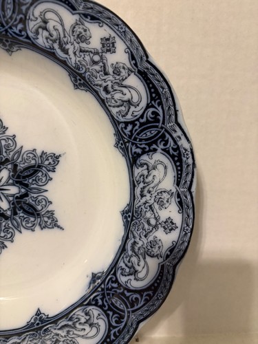 VINTAGE 5ER SET P.B. & S. RAVENNA BLAU-WEISS MIT MEDAILLON SUPPENSCHÜSSELN - Bild 10 von 14