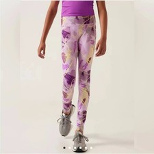 NWT Athleta Girl High Rise Printed Chit Chat Leggings XL/14