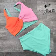 Charmo Ribbed Twist Front Bikini Swimsuit Size 11-12Y