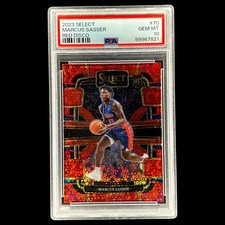 2023 Panini Select Red Fastbreak Disco MARCUS SASSER /49 PSA 10 GEM MINT (RC)