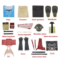 Game Zelda Cosplay Breath of the Wild Link Cosplay Costume Shirt Cloak Accessori