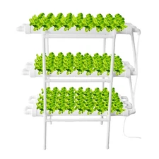 Hydroponics Growing System Kits,108 Sites/PVC Pipes Soilless Cultivation Garden