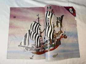 Lego Pirates 6286 Skull's Eye Schooner INSTRUCTION BOOKLET -  (No LEGO No Box)