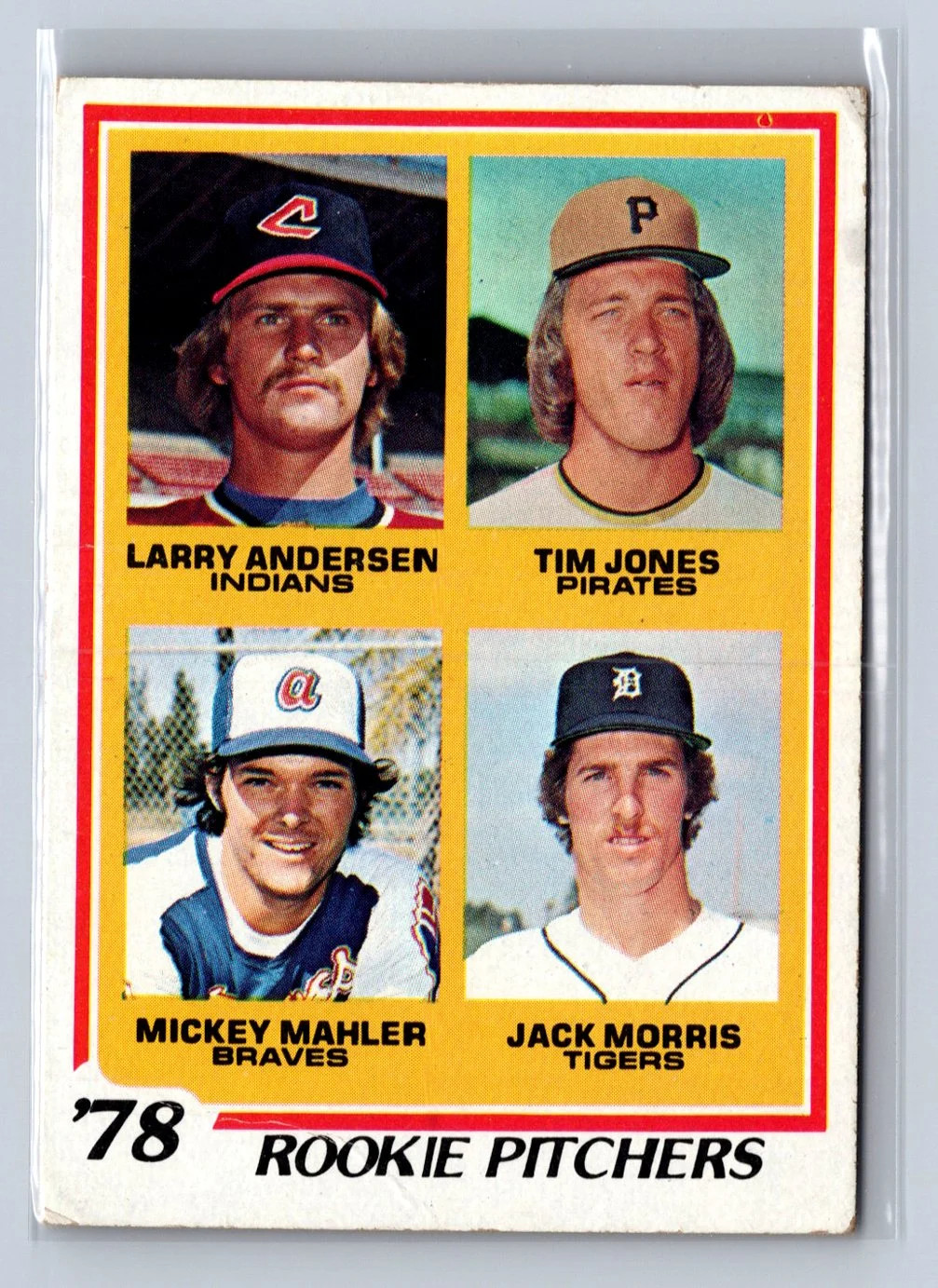 1978 Topps Jack Morris Larry Andersen Mickey Mahler Tim Jones #703