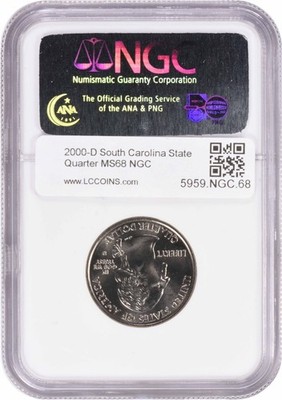 2000-D South Carolina State Quarter MS68 NGC | eBay