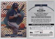 2025 Topps Finest Uncommon Checkerboard Refractor Drake Baldwin #183 Rookie RC