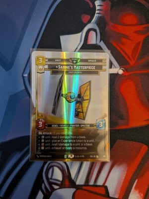 Star Wars Unlimited Sabines's Masterpiece Crazy Colorful P26 101 RQ Promo JTL