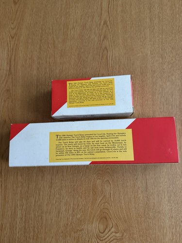 Set of 2 Lledo Cocacola Truck & Van 1996 Atlanta Olympic Torch Relay 1:64 W/bear - Picture 6 of 7
