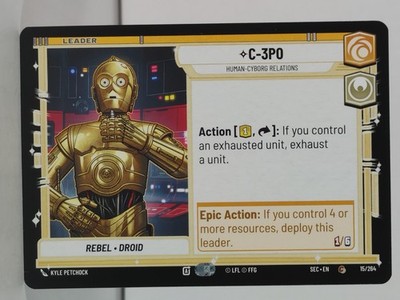 C-3PO    - STAR WARS UNLIMITED  Secrets of Power  #15 - singles